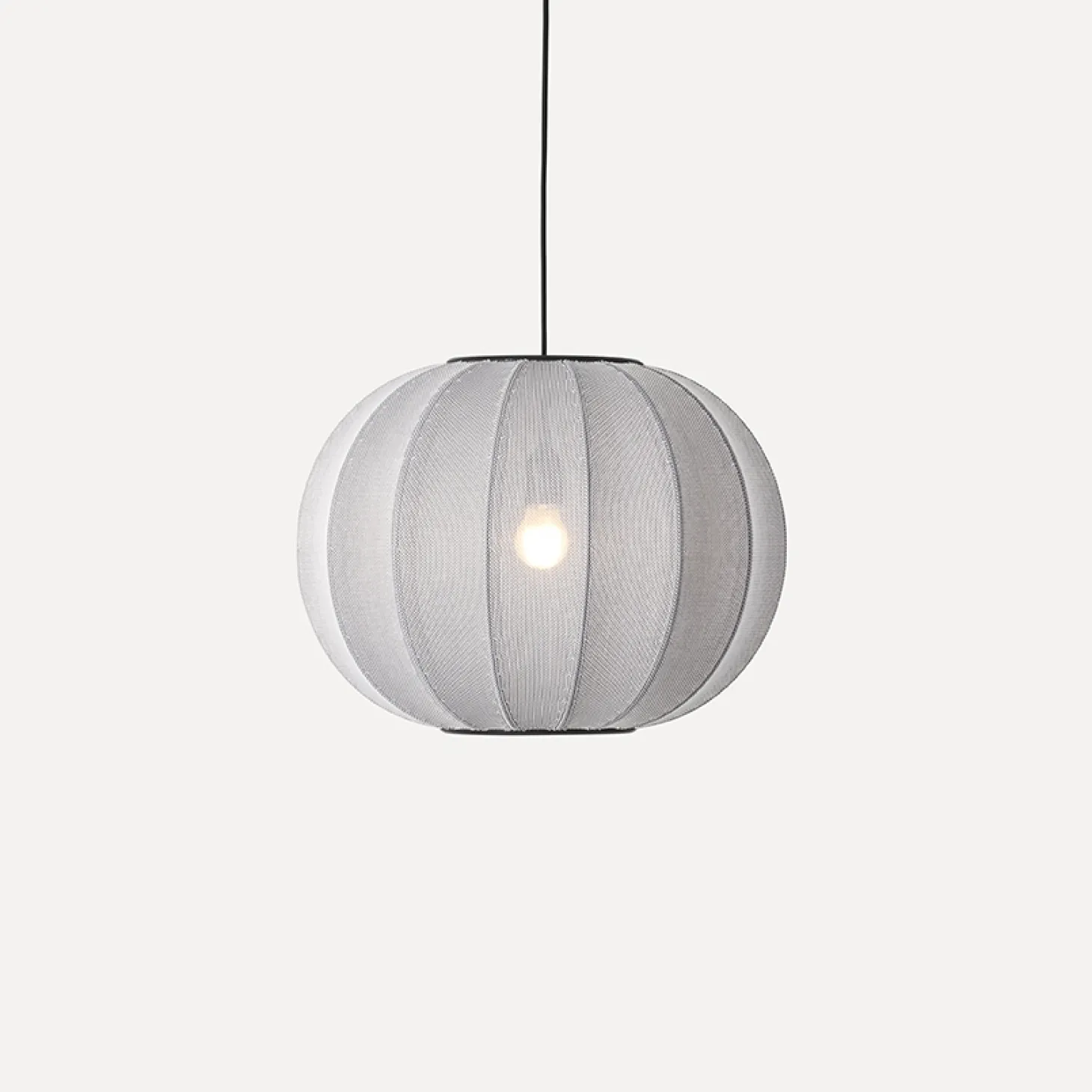 Made By Hand - Pendellampe - Knit-Wit 45 Round Pendant - Silver