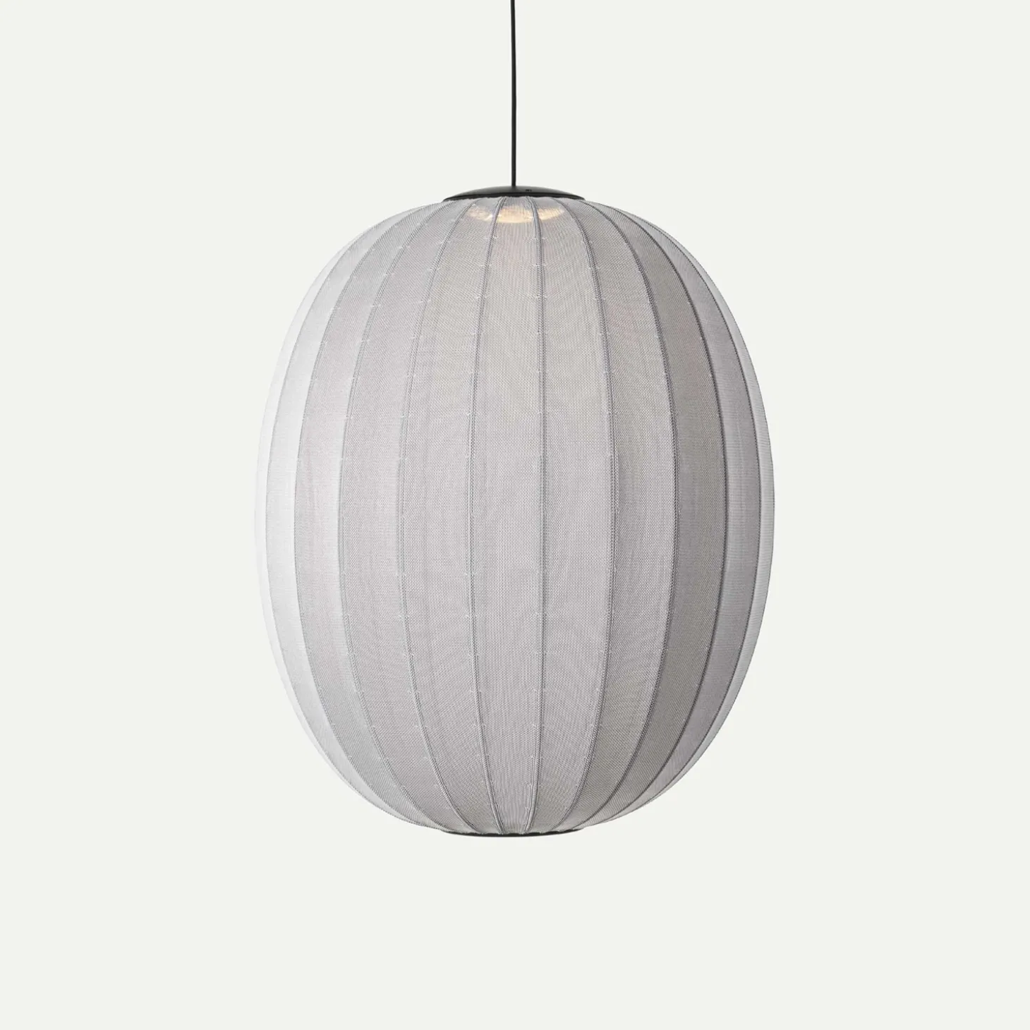 Made By Hand - Pendellampe - Knit-Wit 65 High Oval Pendant LED - Silver