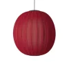 Made By Hand - Pendellampe - Knit-Wit 75 Round Pendant LED - Maple Red