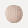 Made By Hand - Pendellampe - Knit-Wit 75 Round Pendant LED - Sand Stone