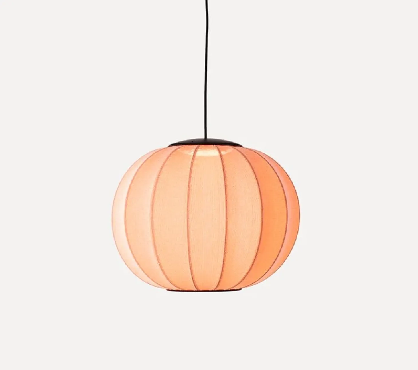 Made By Hand - Pendellampe - Knit-Wit 45 Round Pendant LED - Coral