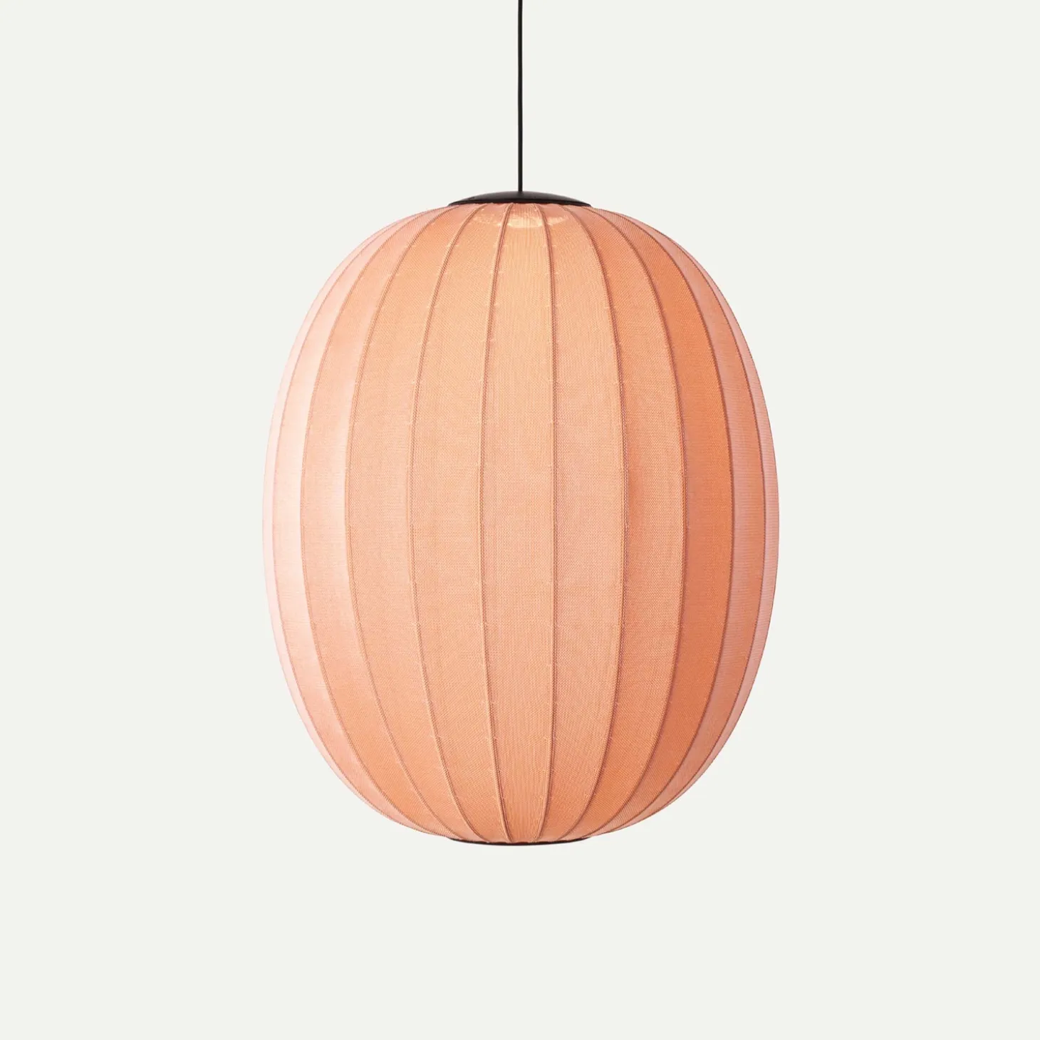 Made By Hand - Pendellampe - Knit-Wit 65 High Oval Pendant LED - Coral