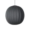 Made By Hand - Pendellampe - Knit-Wit 75 Round Pendant LED - Black