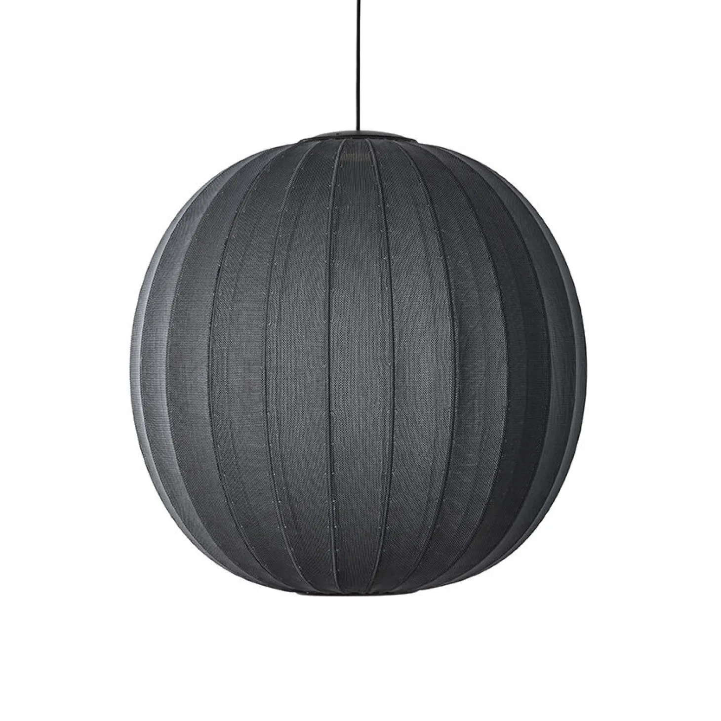 Made By Hand - Pendellampe - Knit-Wit 75 Round Pendant LED - Black