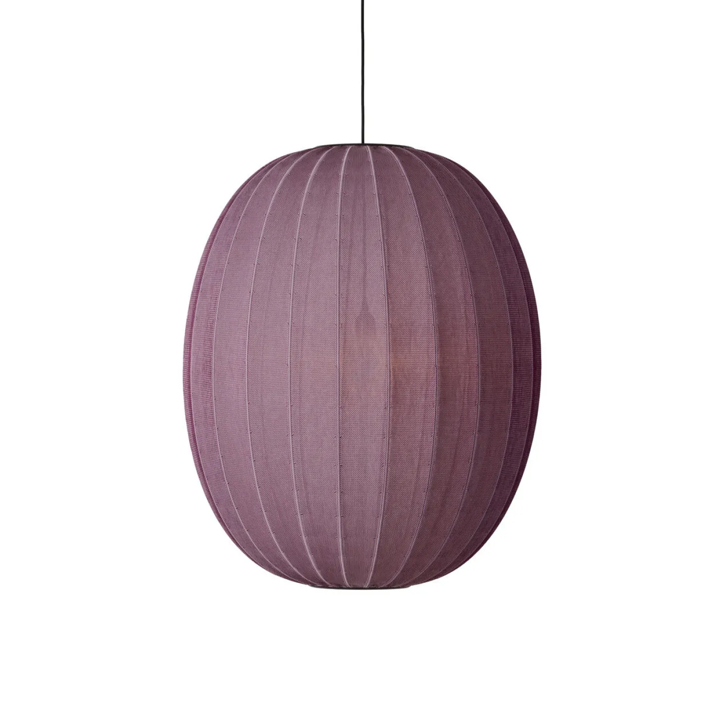 Made By Hand - Pendellampe - Knit-Wit 65 High Oval Pendant - Burgundy