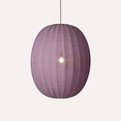 Made By Hand - Pendellampe - Knit-Wit 65 High Oval Pendant - Burgundy