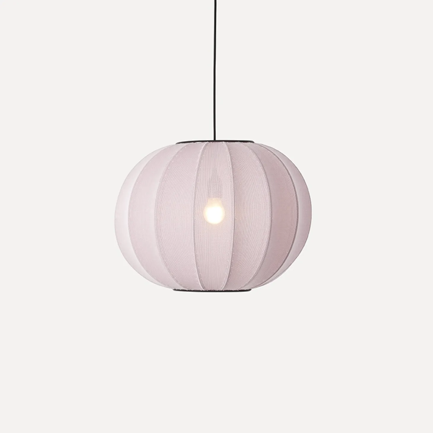 Made By Hand - Pendellampe - Knit-Wit 45 Round Pendant - Light Pink