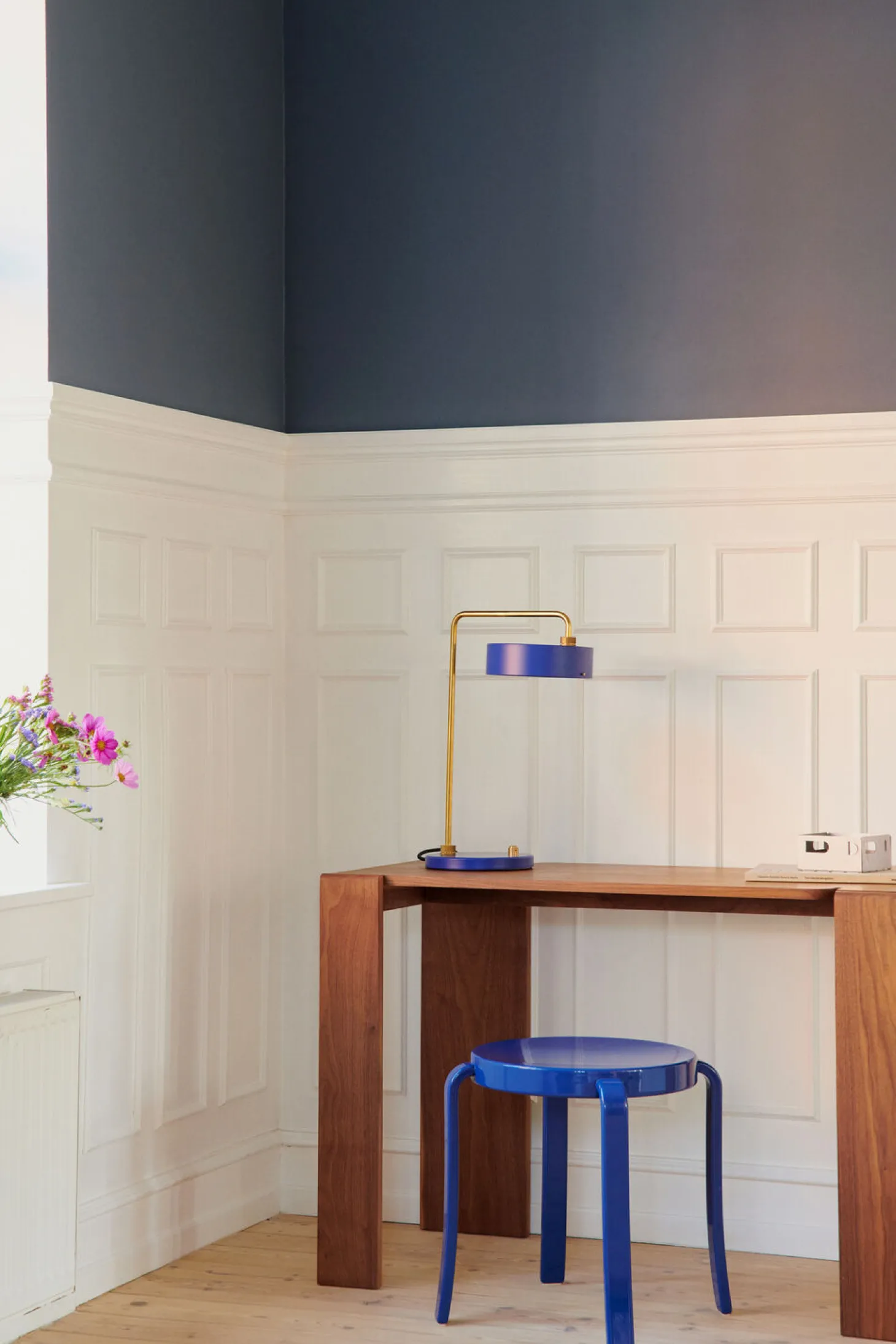 Made By Hand - Petite Machine Table Lamp - Royal Blue