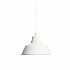 Made by Hand - Værkstedslampe i Ø 28 cm - Mat hvid