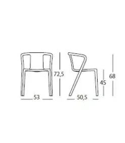 Magis - Air Armchair Spisebordsstol m. Armlæn - Creme hvid / off white