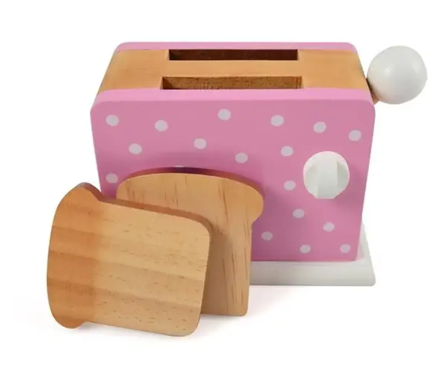 Magni - Brødrister med prikker, pink, FSC 100%