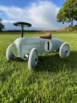 Magni - Gåbil Classic Racer i metal, oliven grøn