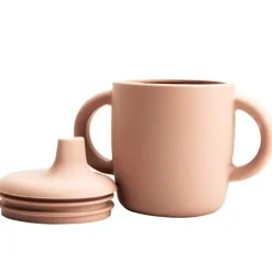 Magni - Silikone kop med drikketud. Dusty rose, LFBG godkendt