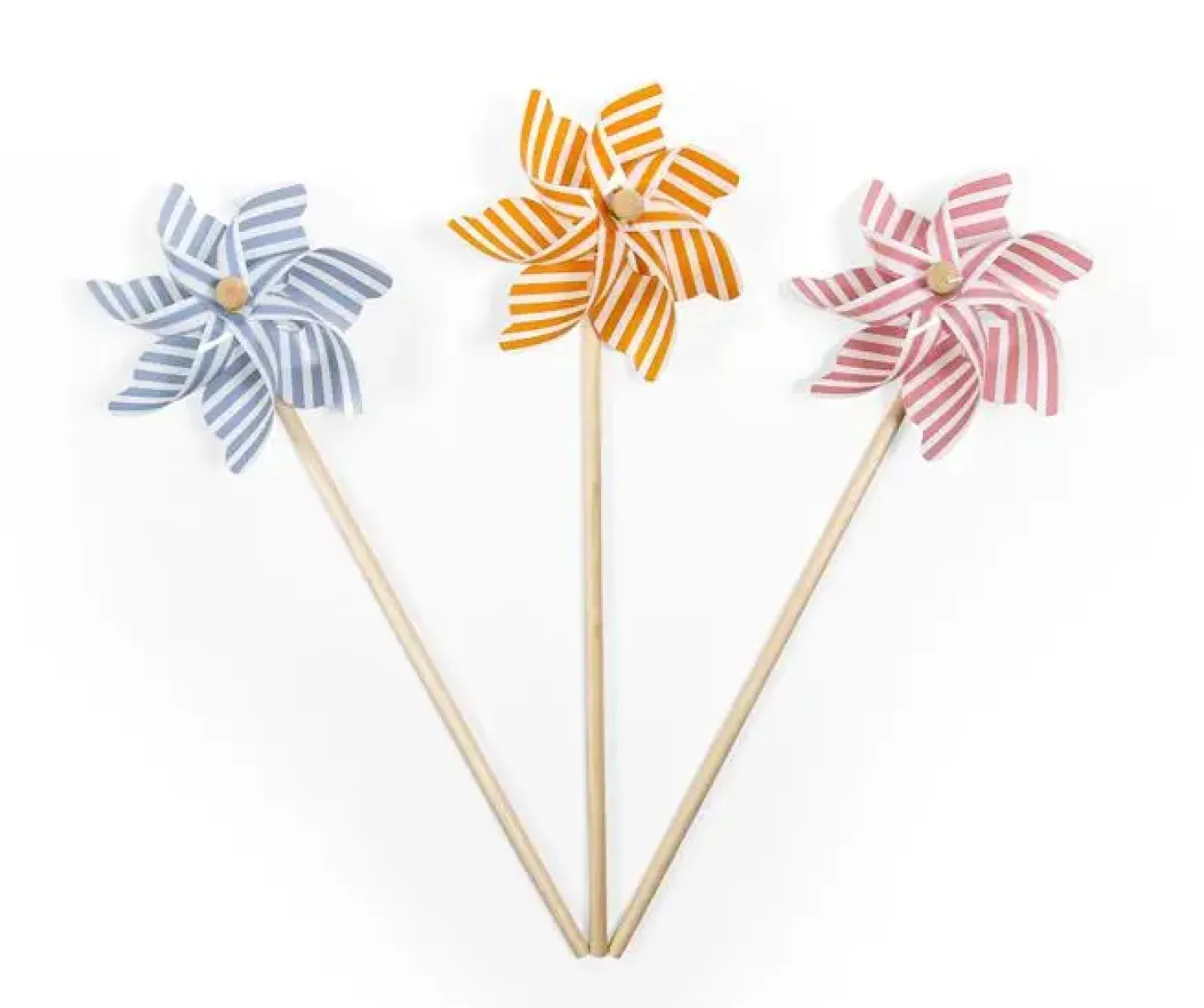 Magni - Vindmølle med striber, 3 assorterede farver, Ø17 cm.