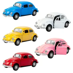 Magni - VW Folkevogn bil med pull-back, assorteret farve, pris er for 1 stk.