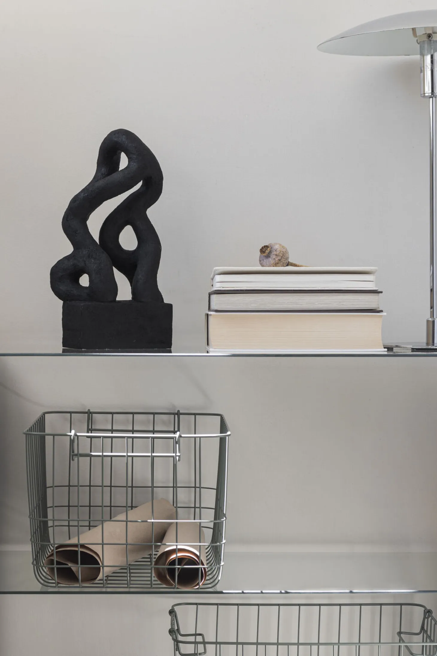 Mette Ditmer - ART PIECE four-lysestage - Light grey