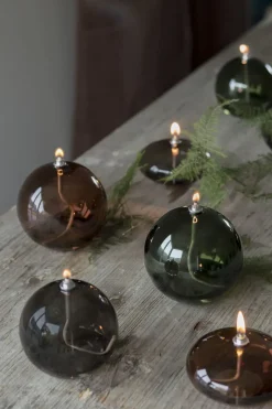 Mette Ditmer - AURA-olielampe - Medium - Dark forest - Ø9,5 x H10 cm