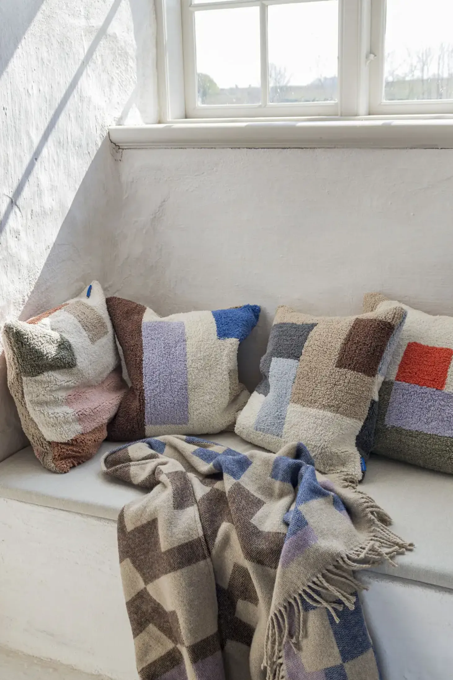Mette Ditmer - BRICK-pudebetræk - Dark olive