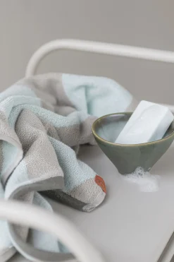 Mette Ditmer - DIAGONAL guest towel, 2-pack - Mint