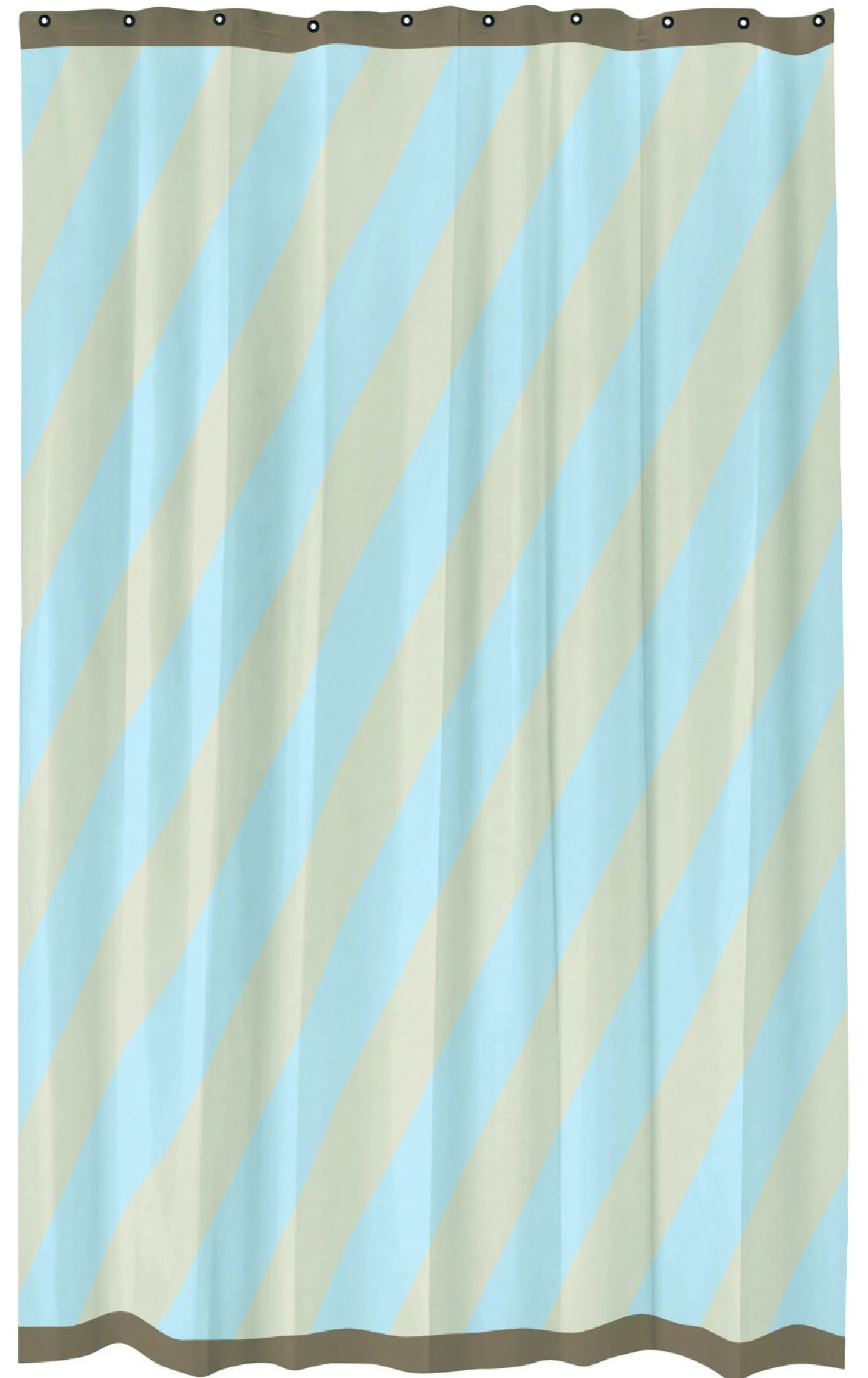 Mette Ditmer - DIAGONAL shower curtain - Light blue