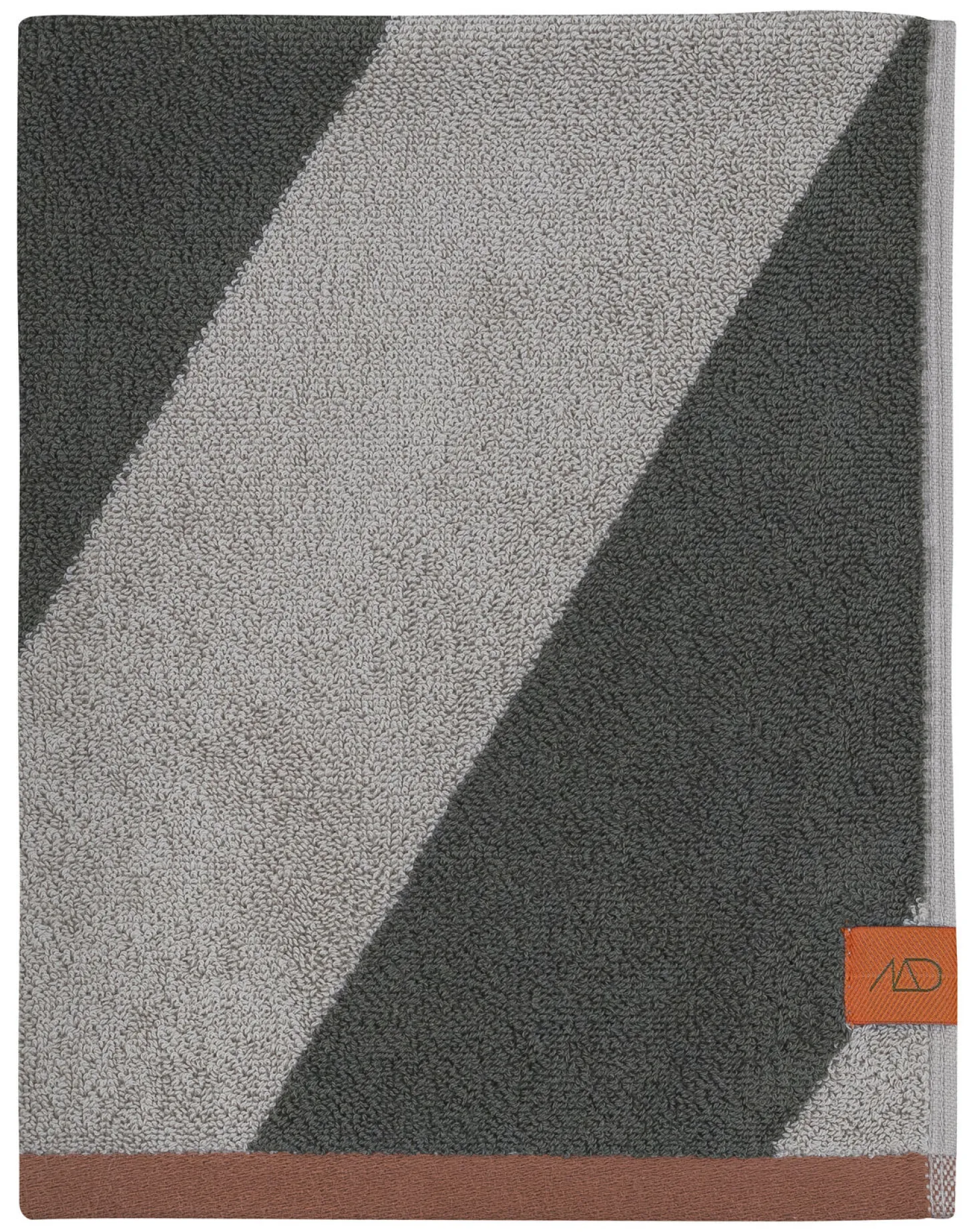 Mette Ditmer - DIAGONAL towel - Dark olive