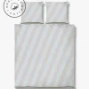 Mette Ditmer - DIAGONAL-sengesæt - Light grey/Sand - W200 x L220 cm