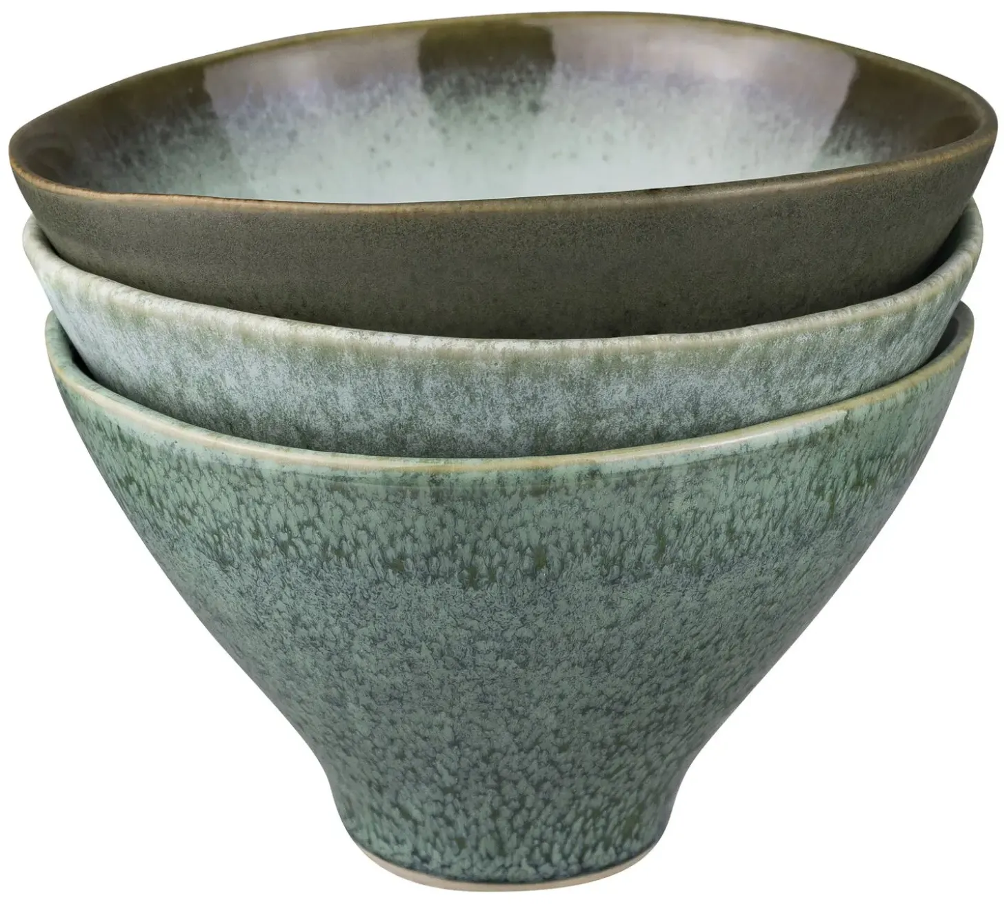 Mette Ditmer - ELEMENTS bowl, medium, 3-pack - Green tones