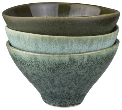 Mette Ditmer - ELEMENTS bowl, small, 3-pack - Green tones