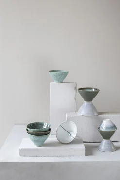 Mette Ditmer - ELEMENTS bowl, small, 3-pack - Green tones