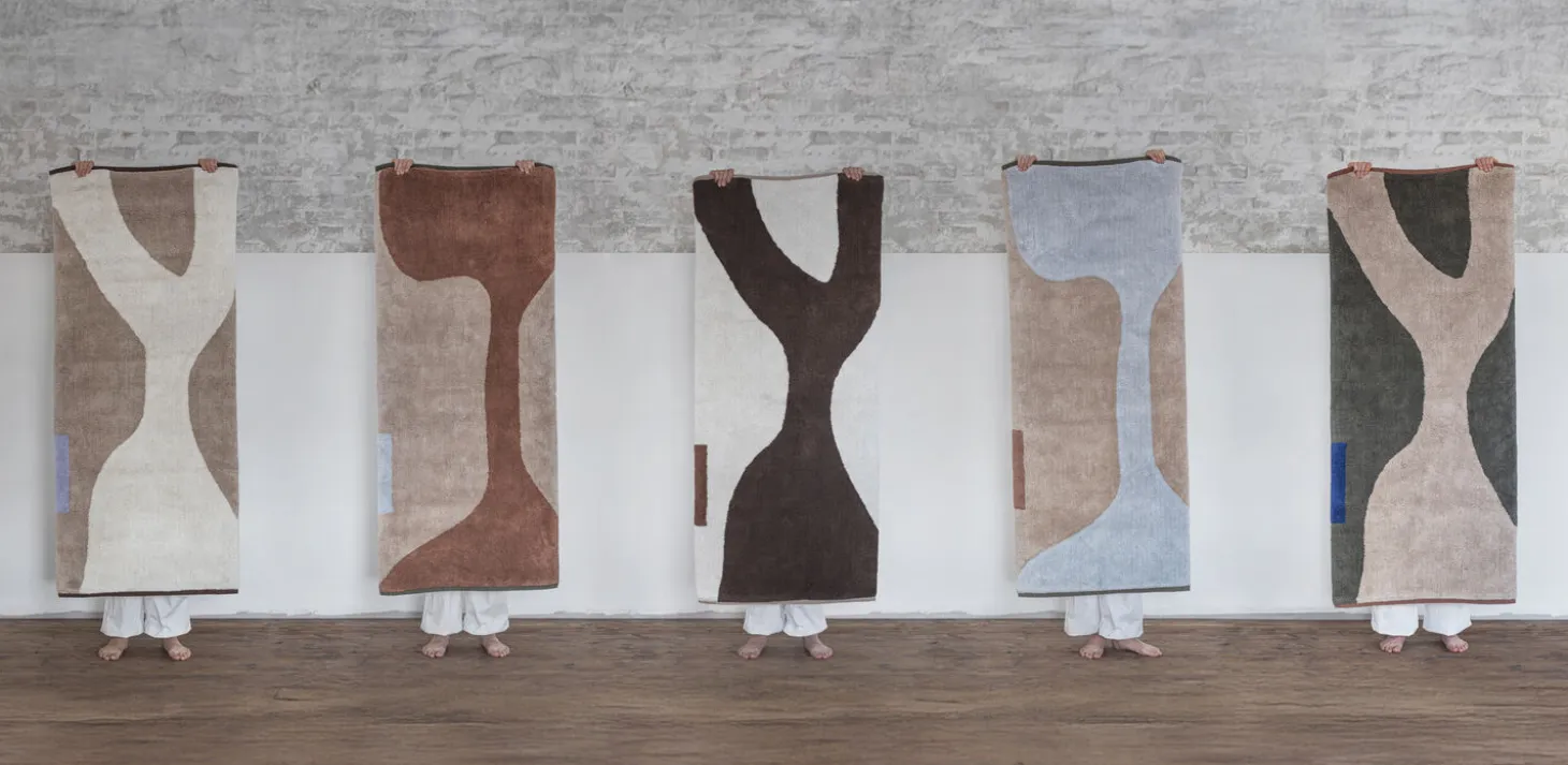 Mette Ditmer - FIGURA rug, medium - Light blue