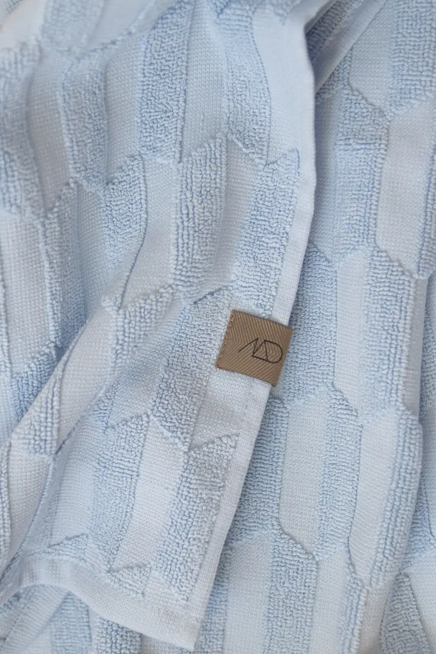 Mette Ditmer - GEO-håndklæde - Light Blue - W70 x L133 cm