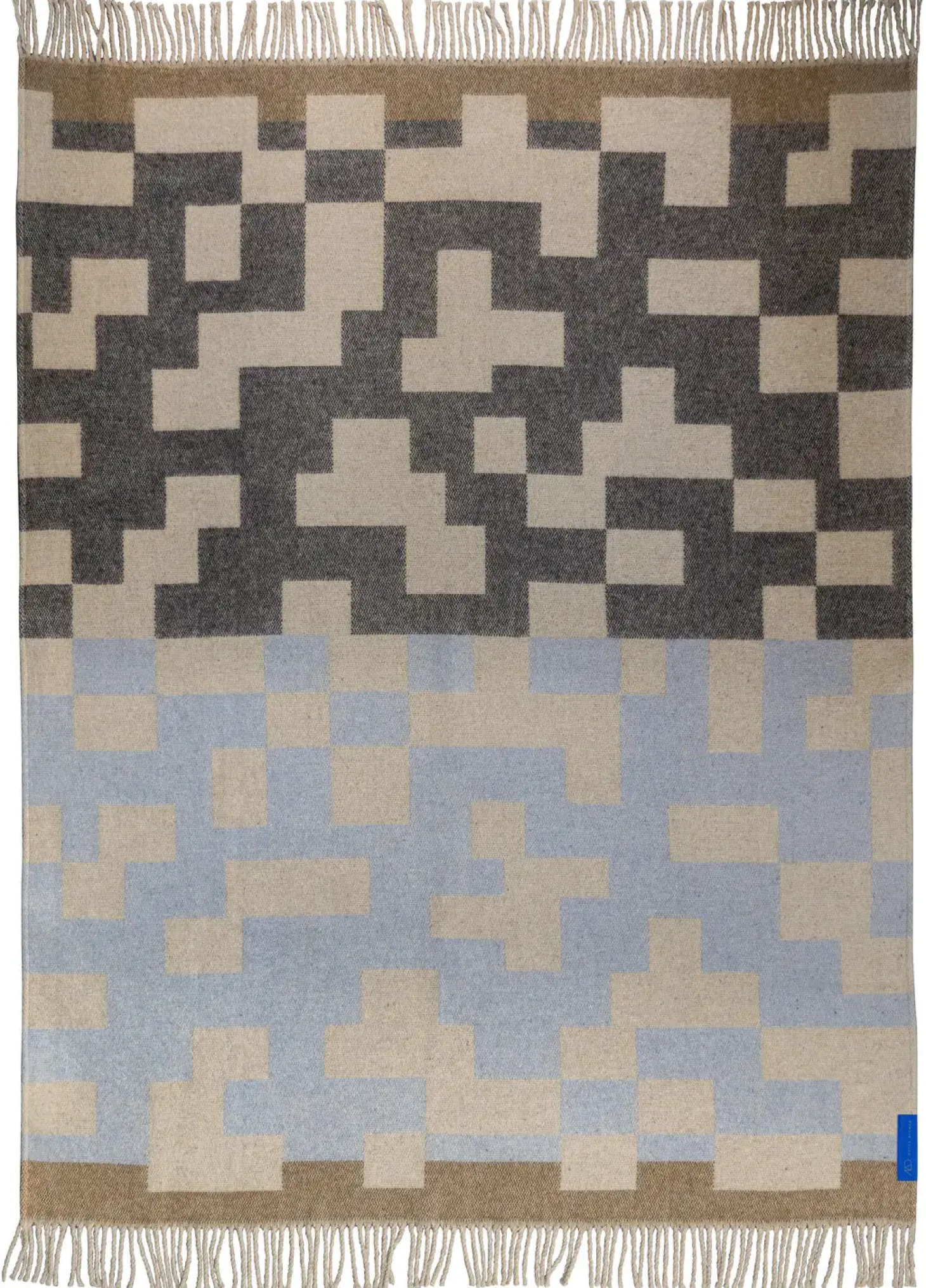 Mette Ditmer - MAZE-plaid - Light blue - W130 x L190 cm