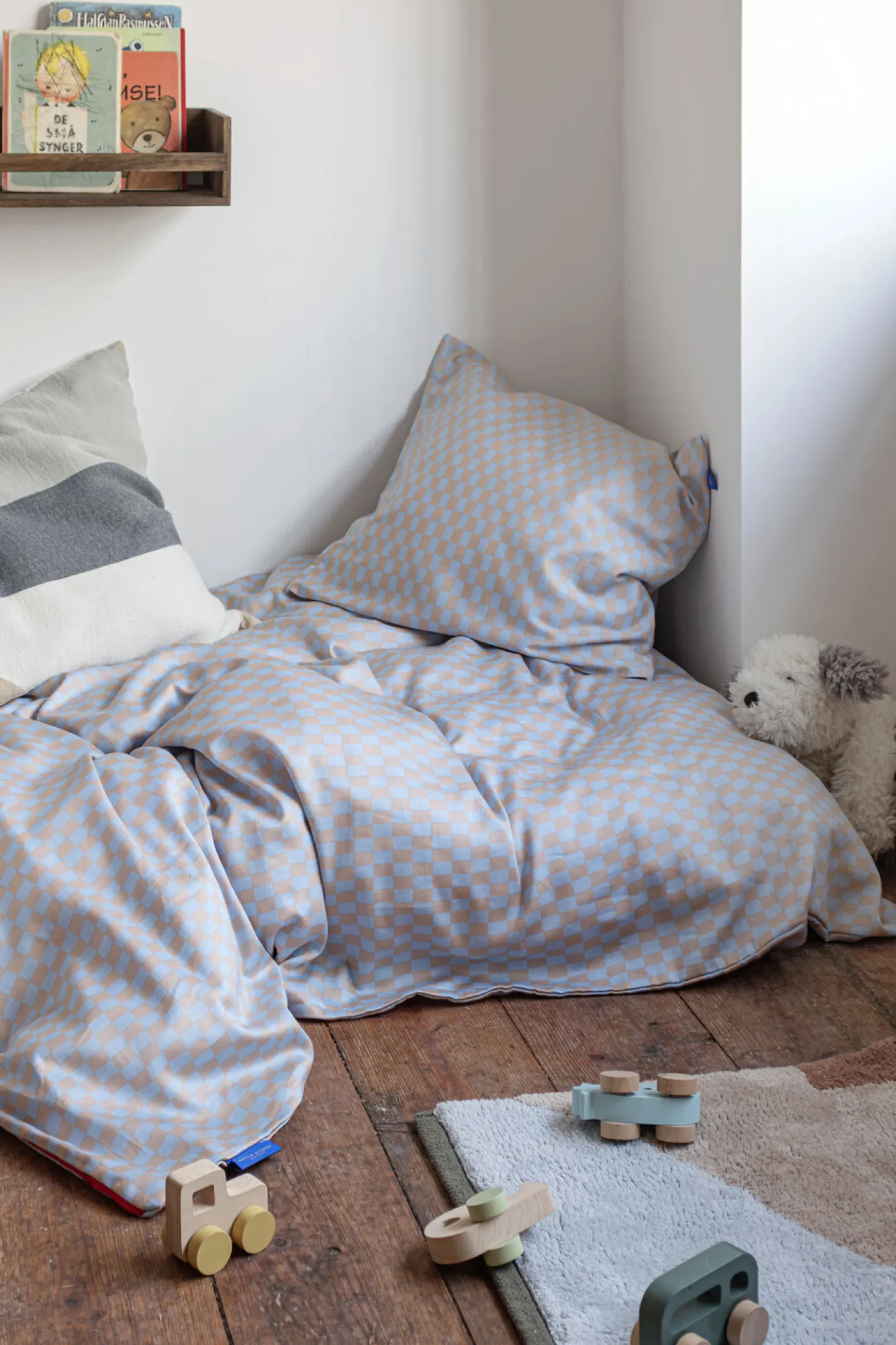 Mette Ditmer - MINI baby bed set - Light blue / Tan