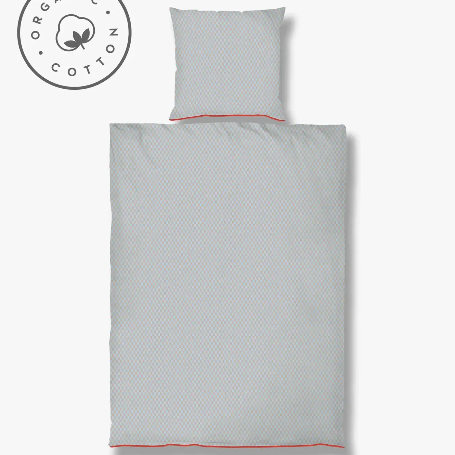 Mette Ditmer - MINI-sengesæt - Light blue/Tan - W140 x L220 cm