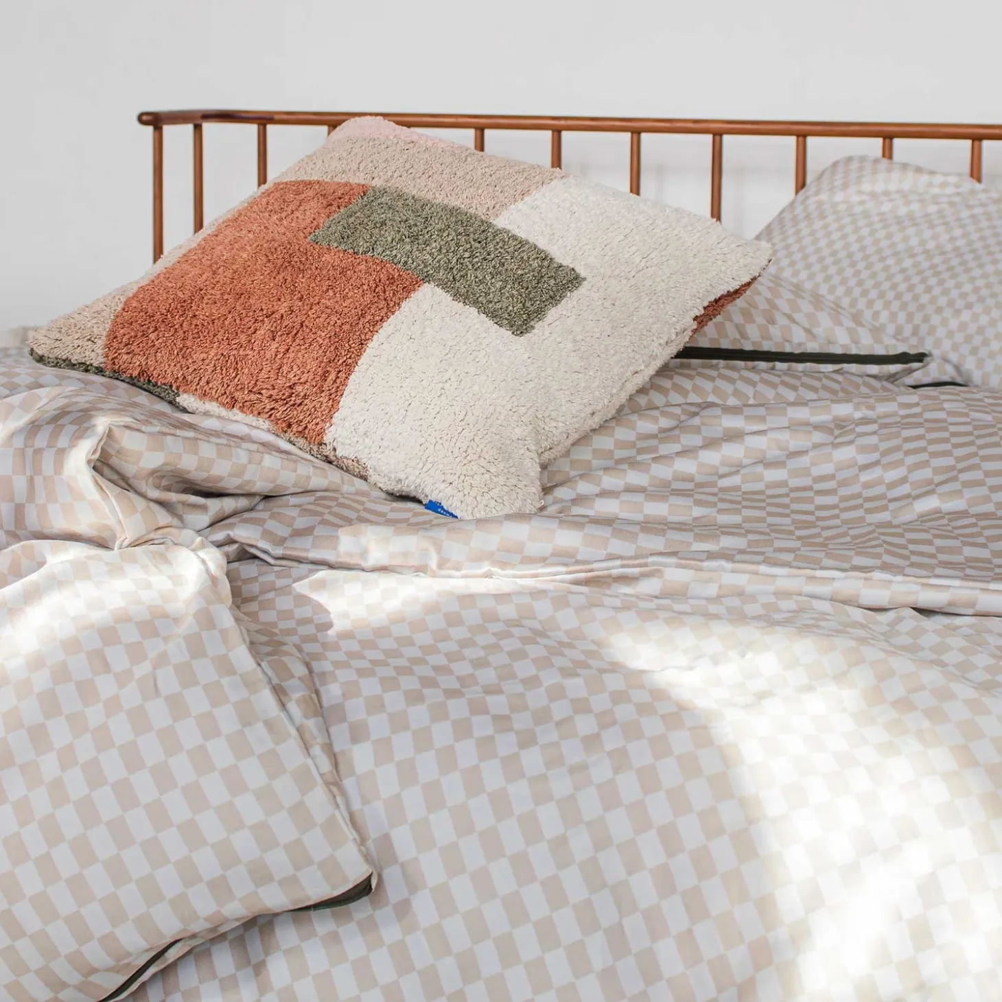 Mette Ditmer - MINI-sengesæt - Sand/Light grey - W140 x L220 cm