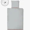 Mette Ditmer - MINI-sengesæt - Light blue/Tan - W140 x L200 cm