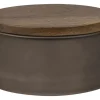 Mette Ditmer - MODEST-lågkrukke - Walnut