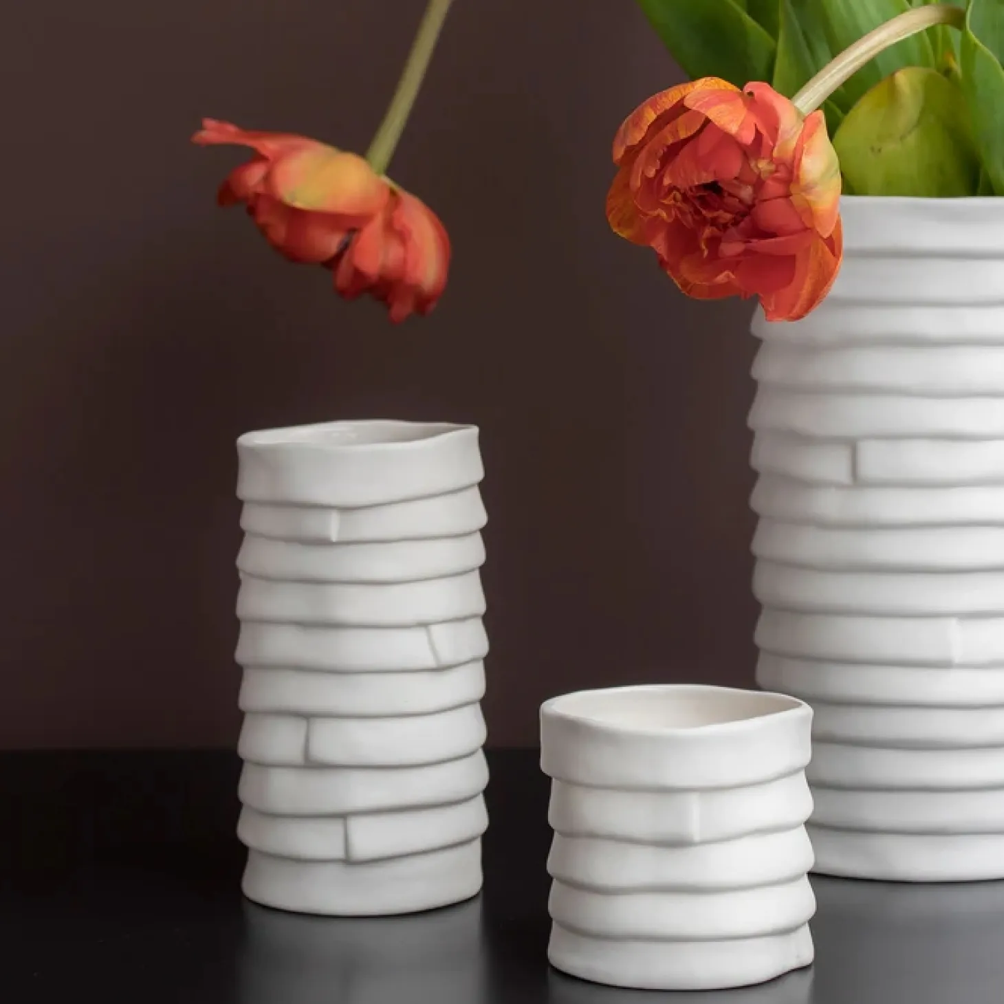 Mette Ditmer - RIBBON Vase - Small - Off-white
