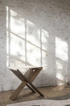 Mette Ditmer - ROOTS folding stool - Dark oiled