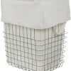 Mette Ditmer - STORE-IT trådkurv med bomuldspose - Large - Thyme green