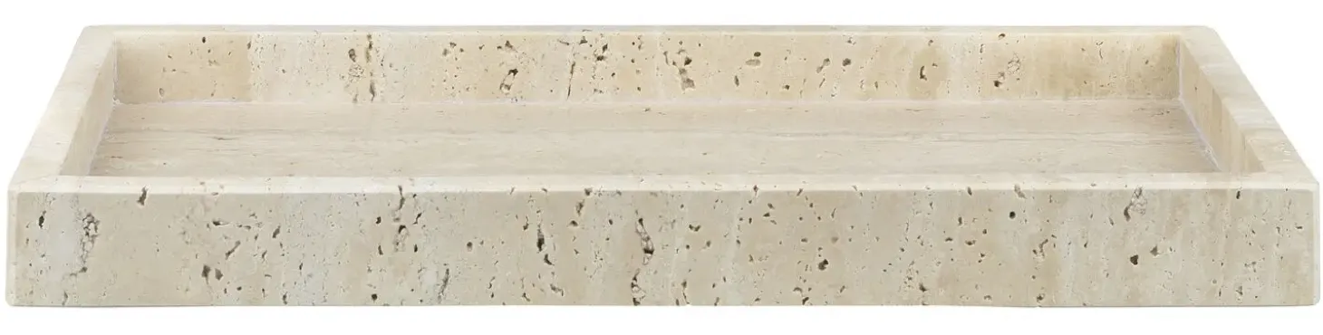 Mette Ditmer - TRAVERTINE deco tray - Linen
