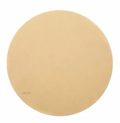 MiLLE W NORDISK DESIGN - Bordskåner - Beige læder - Ø 22 cm