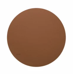 MiLLE W NORDISK DESIGN - Bordskåner - Cognac læder - Ø 22 cm