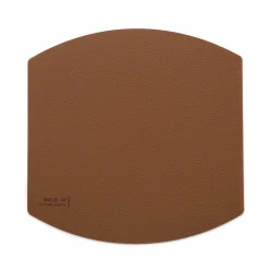 MiLLE W NORDISK DESIGN - Ellips Bordskåner - Cognac læder - Ø22 cm