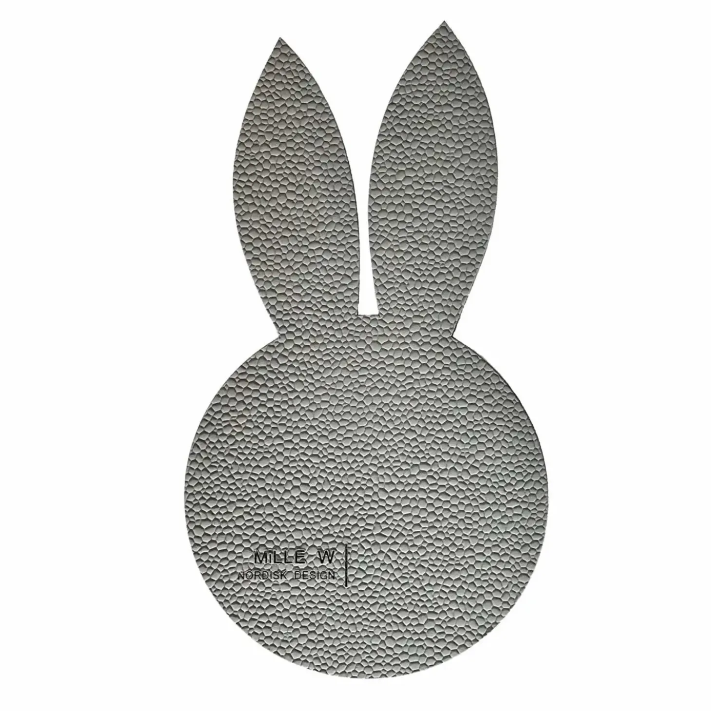 MiLLE W NORDISK DESIGN - Glasbrik/Coaster - Kanin - Grå