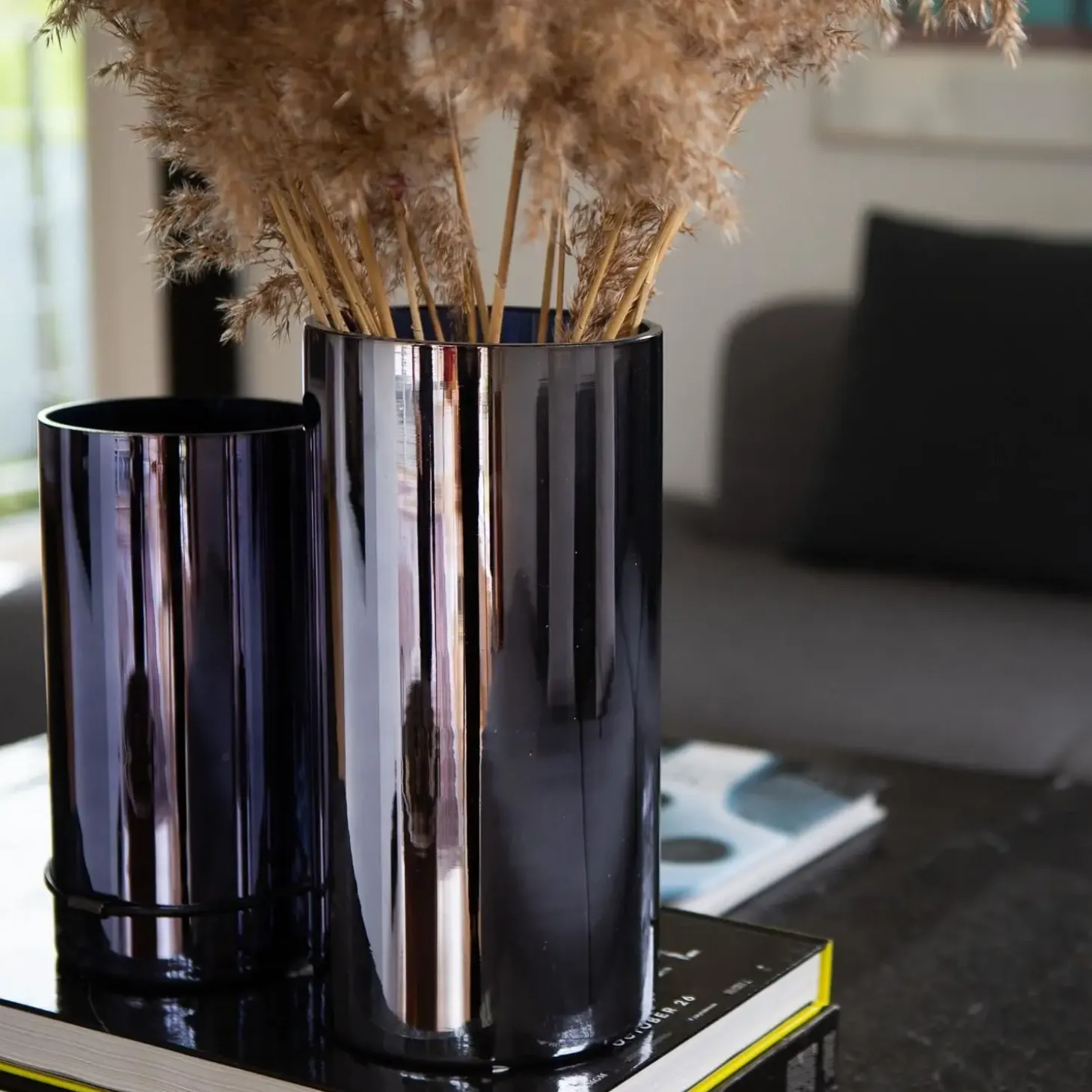 MiLLE W NORDISK DESIGN - Lyslygte/Vase i medium (Sort)