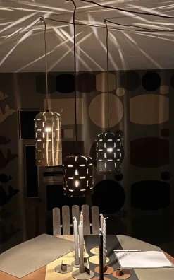 MiLLE W NORDISK DESIGN - Polar Lights - Pendel - Beige læder - Small