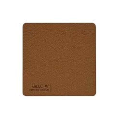 MiLLE W NORDISK DESIGN - Rektangulær Glasbrik - Cognac - 10x10 cm