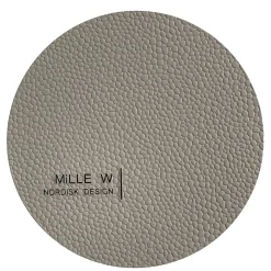 MiLLE W NORDISK DESIGN - Round Glasbrik - Grå - Ø10cm