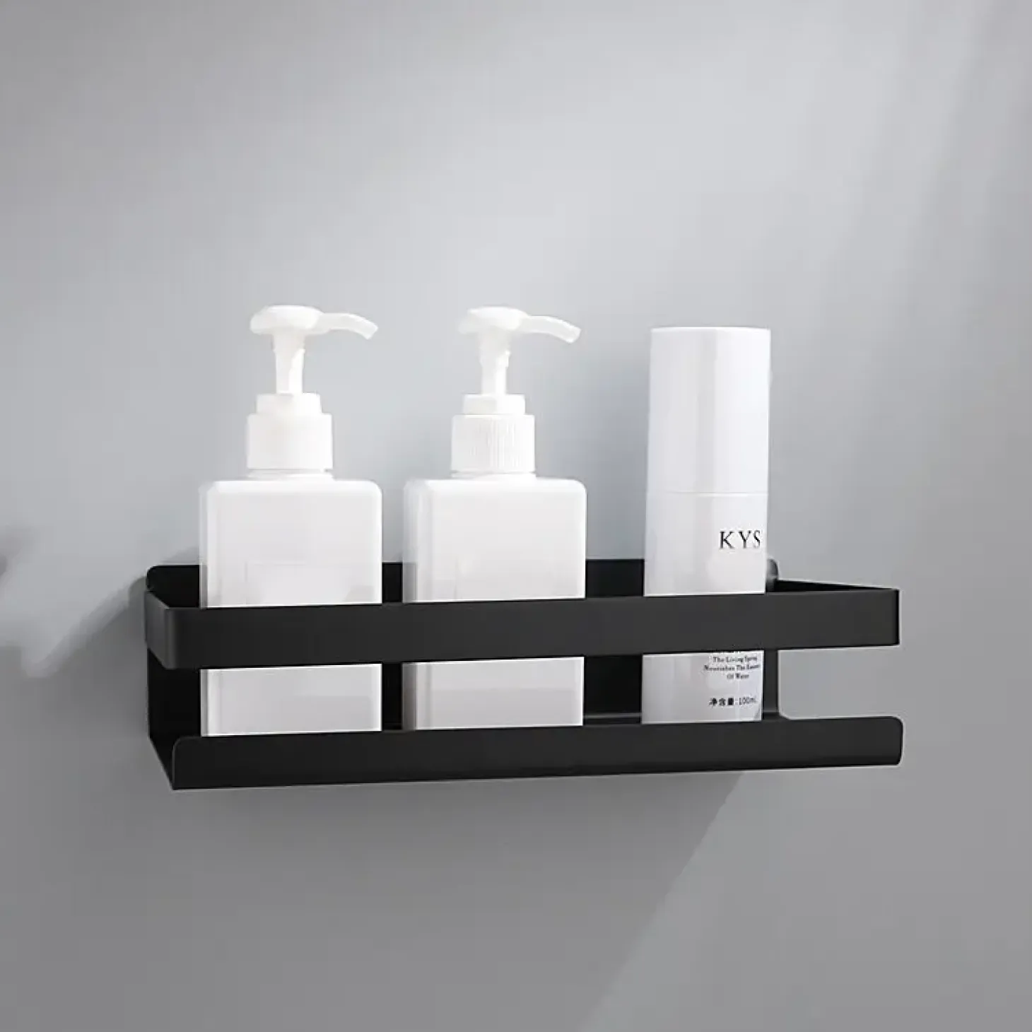 Moudhome - BATH Hylde Til Badeværelse – Sort - 23 cm